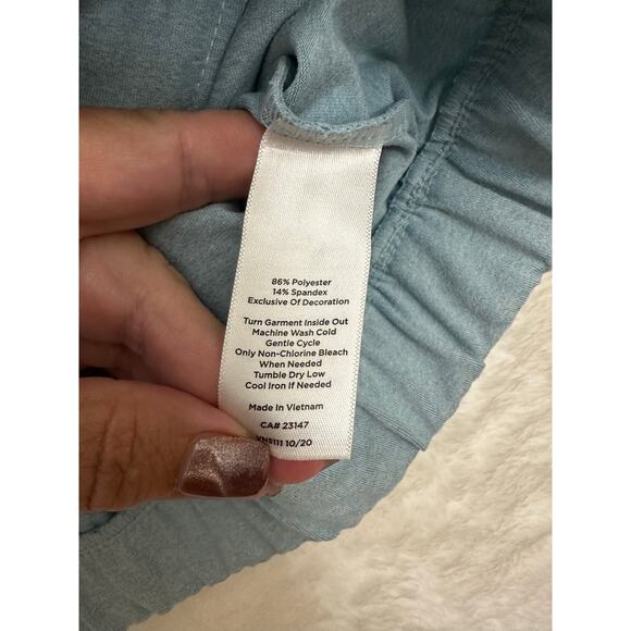 T by Talbots UPF 50+ Blue Sweat Shirt XL Zip Pockets Activewear - Picture 6 of 8